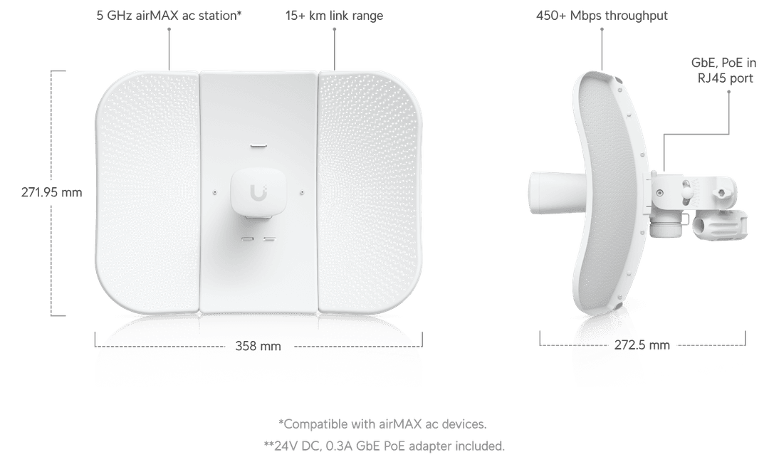Ubiquiti airMAX LiteBeam 5AC LBE-5AC-GEN2 outdoor radio