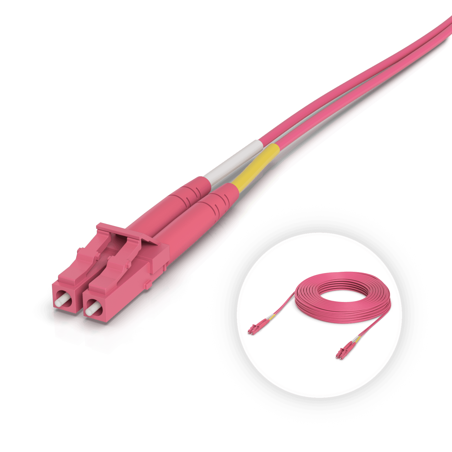 Ubiquiti OM4 Duplex LC UPC Fiber Patch Cable 15m