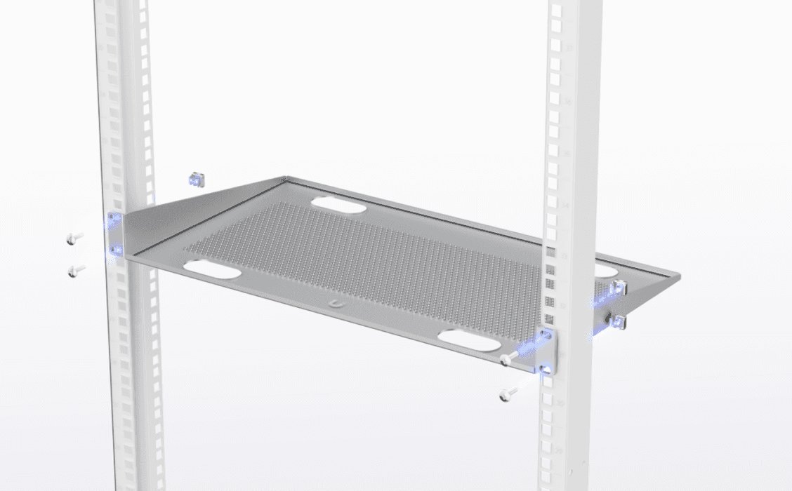 Ubiquiti Fixed Rack Shelf UACC-Rack-Shelf-CLV met geperforeerde legplank