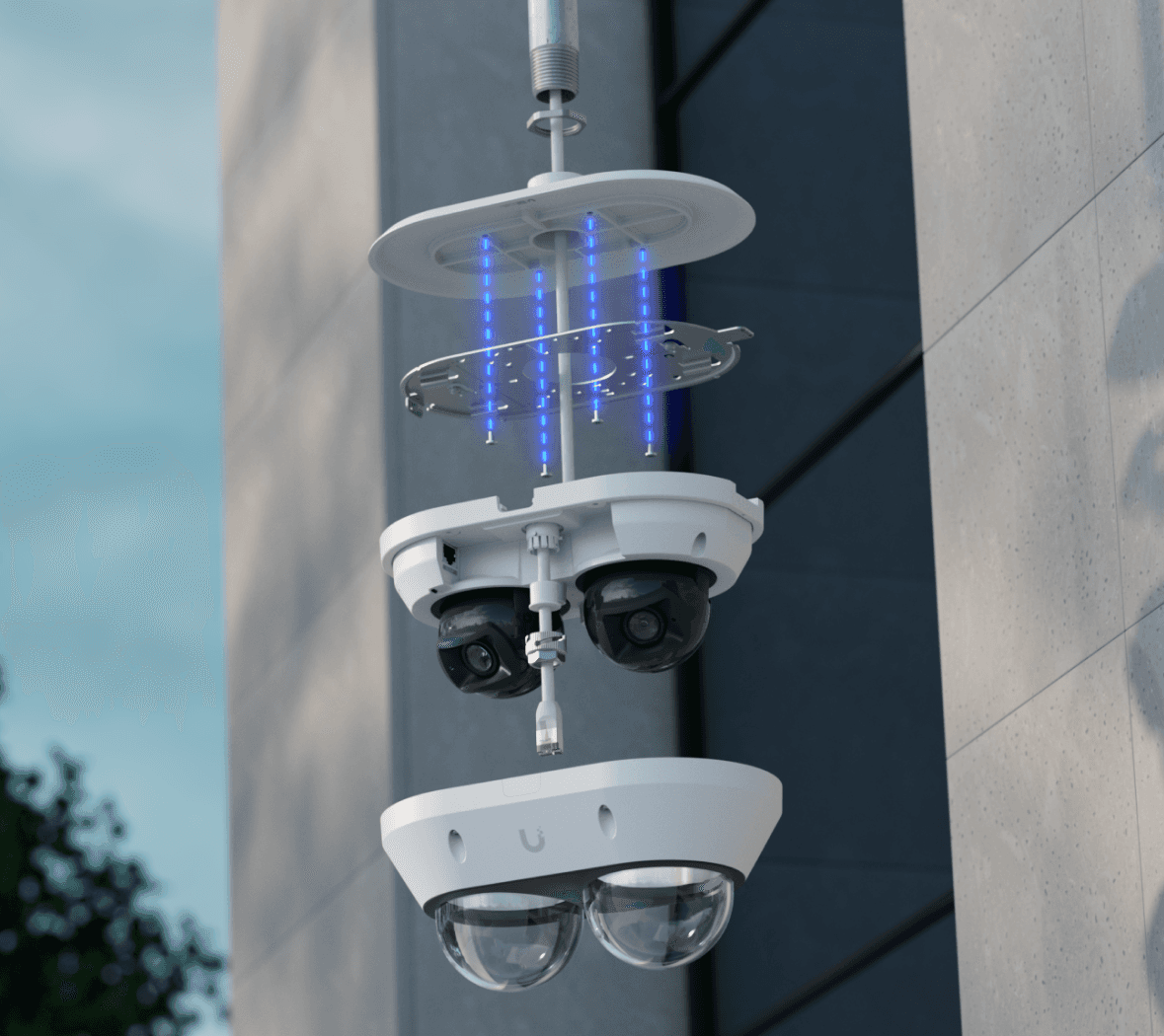 AI Multi Sensor 2 Camera Pendant Mount