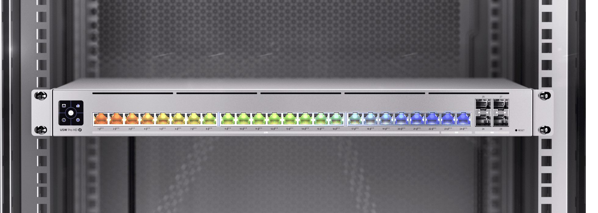 USW-Pro-HD-24-PoE Rack Kabin Ön Görünüm
