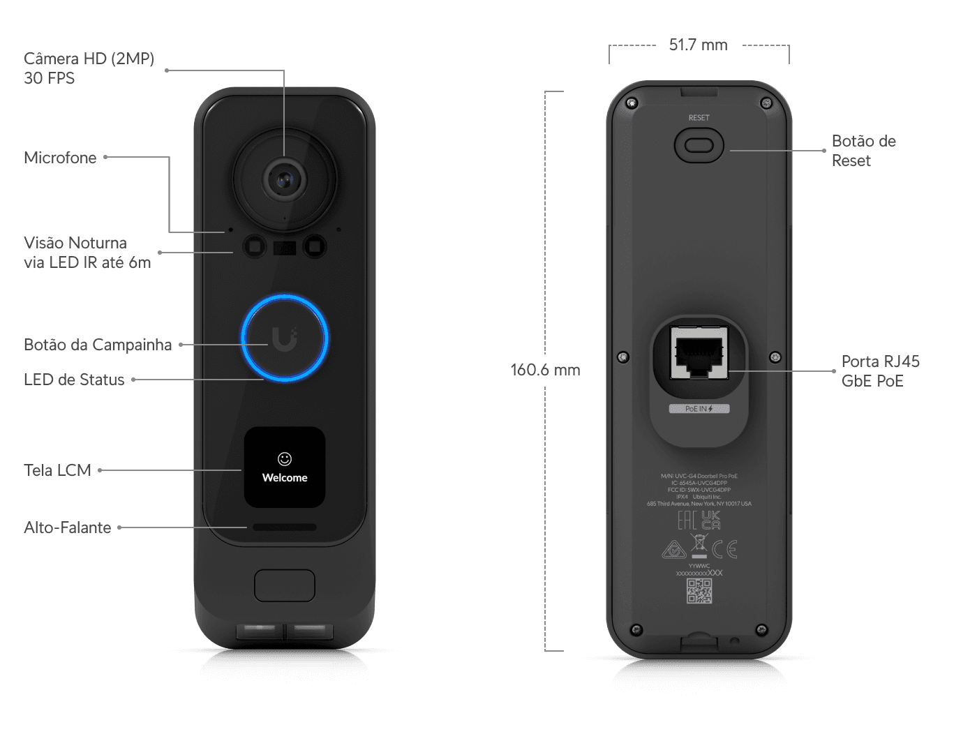 Kit de Doorbell G4 Pro PoE