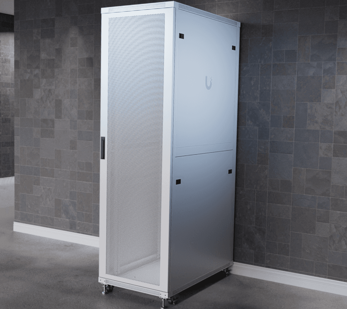 42U Rack Cabinet, 1,000 mm, Perforated Door
