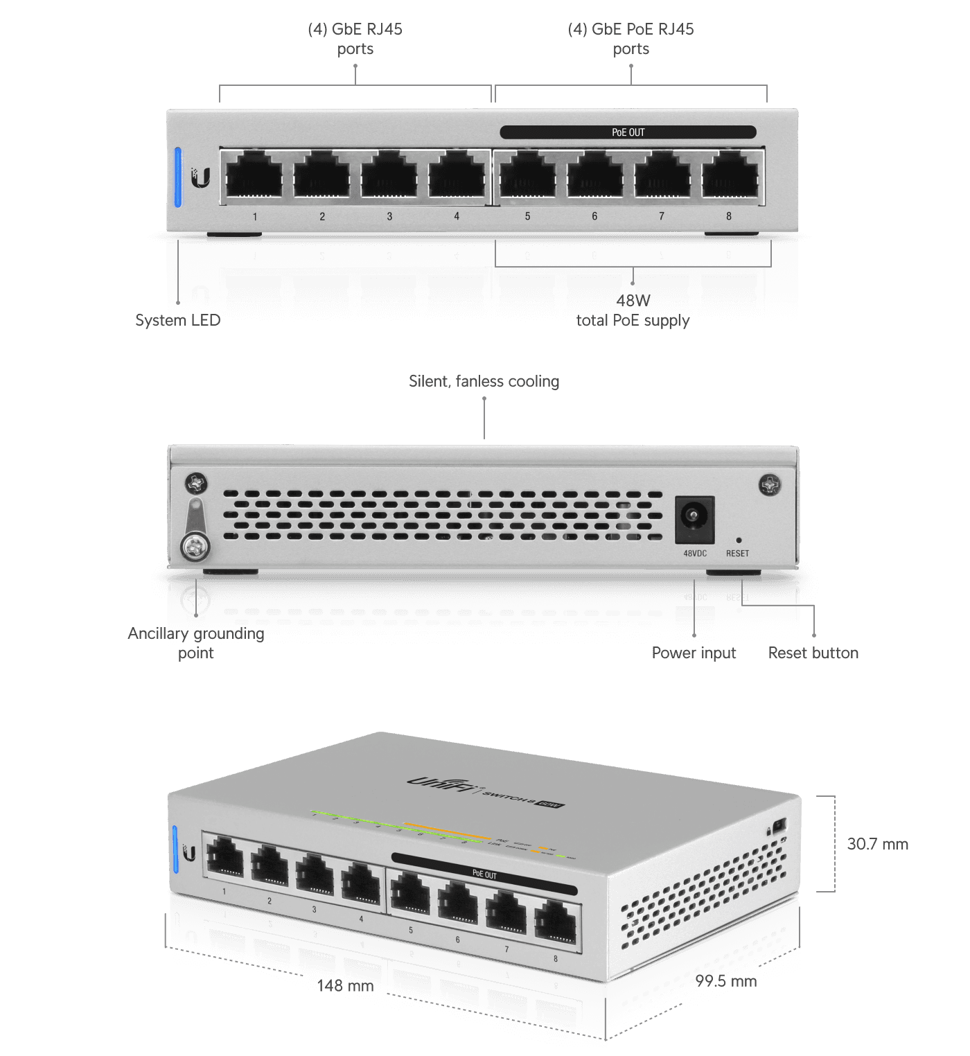 Switch 8 PoE (60W)