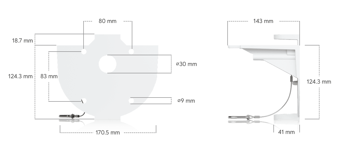 AI Multi Sensor 4 Camera Arm Mount