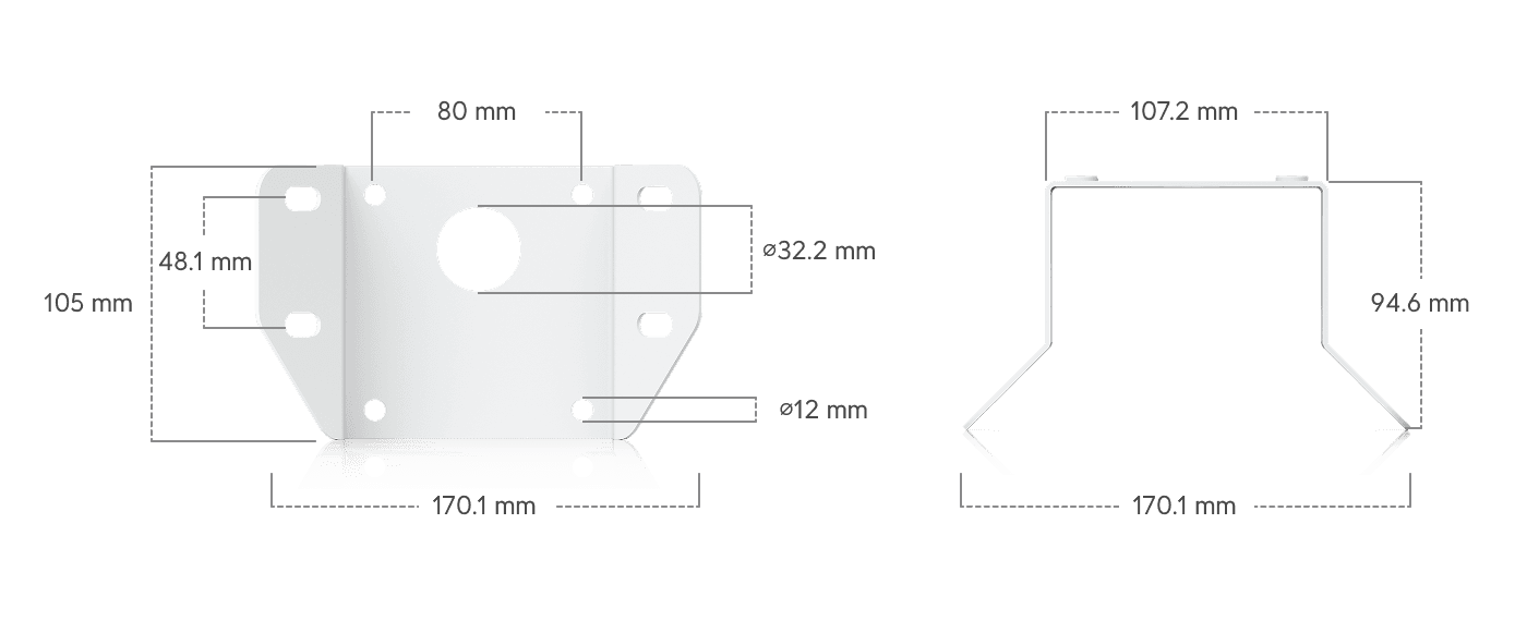 AI Multi Sensor 4 Camera Arm Mount