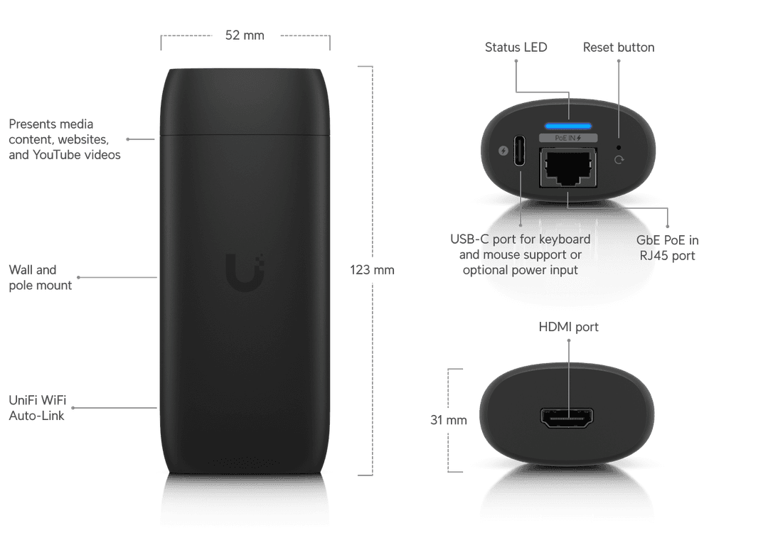 UniFi Display Cast Pro Tech Specs unifi-display-cast-pro-tech-specs