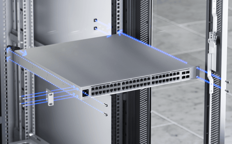 Ubiquiti UniFi Pro XG 48 rear ports and power