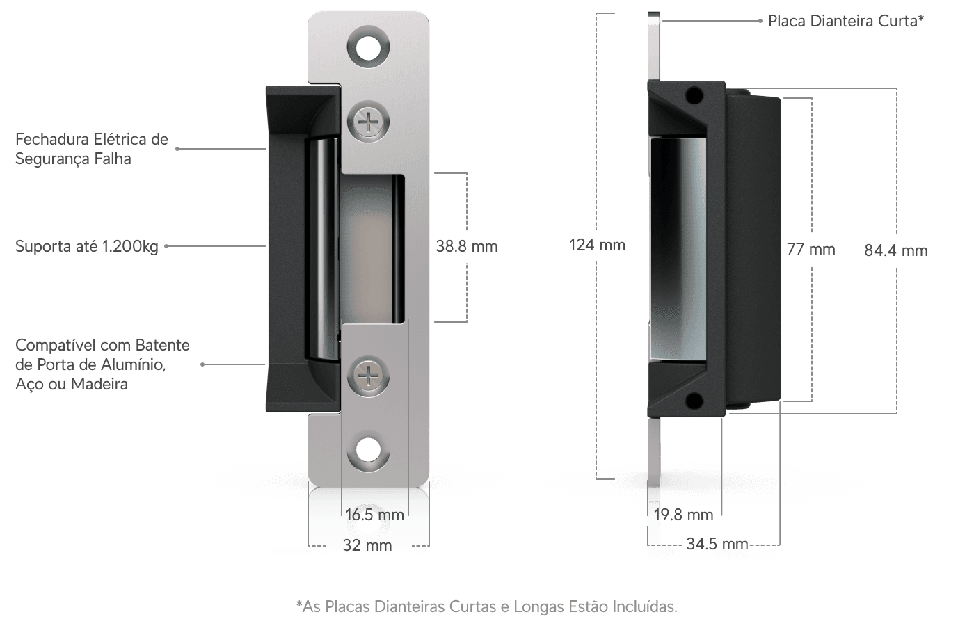 Access Fail-Safe Strike Lock (15 mm)
