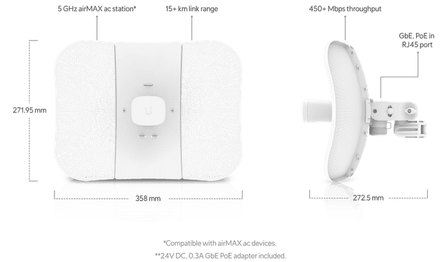 Ubiquiti LiteBeam M5 airMAX CPE