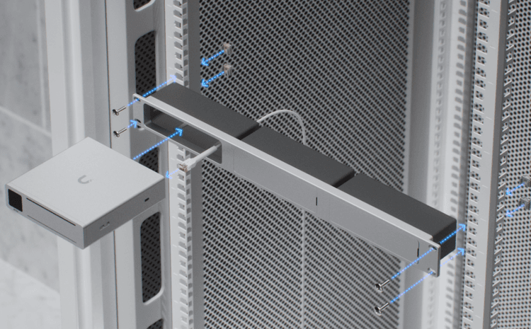 UniFi AI Key Rack Mount rack installatie