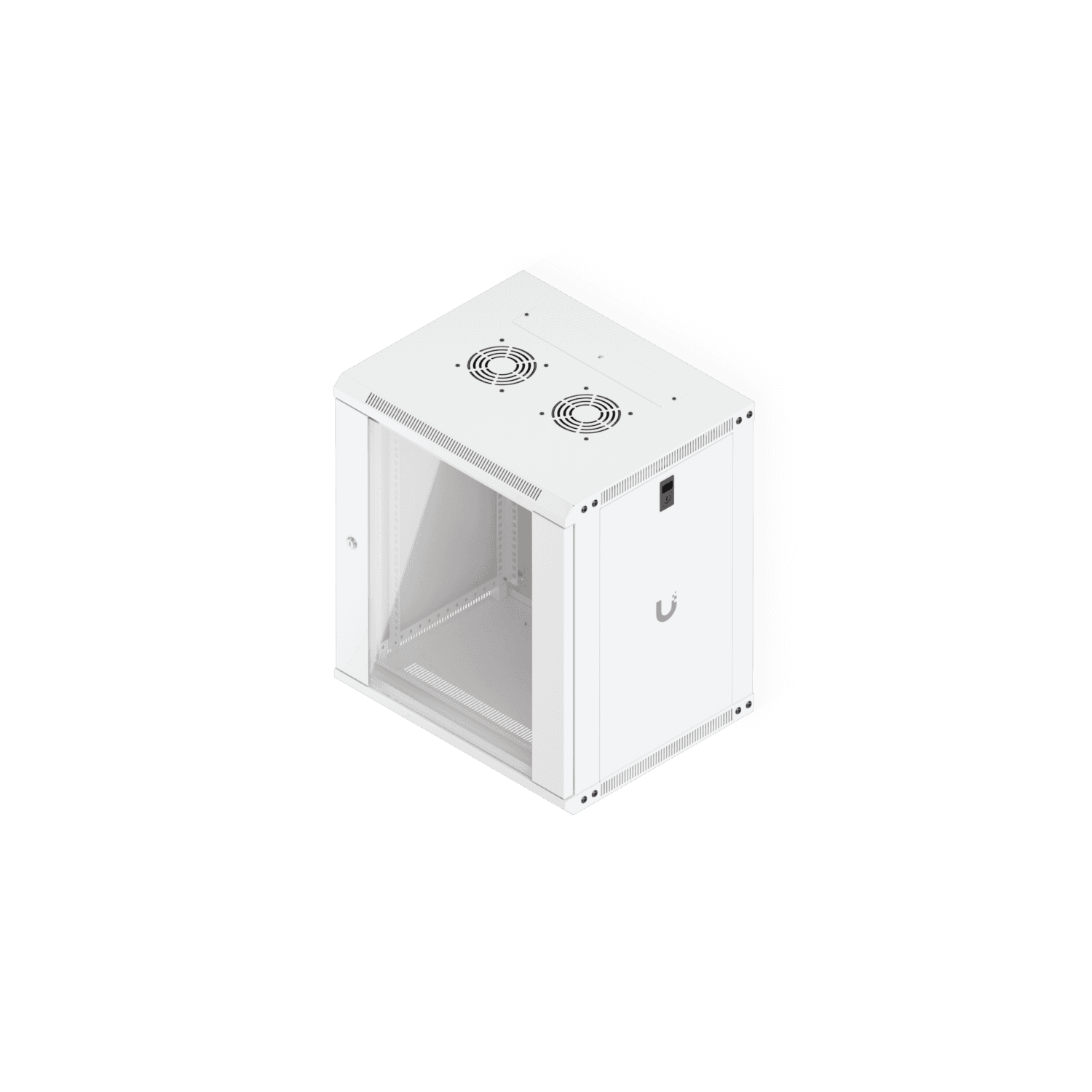 12U Rack Cabinet, 450 mm, Glass Door