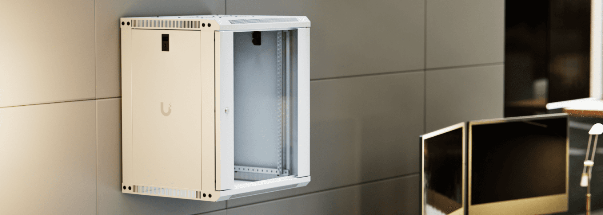 12U Rack Cabinet, 450 mm, Glass Door