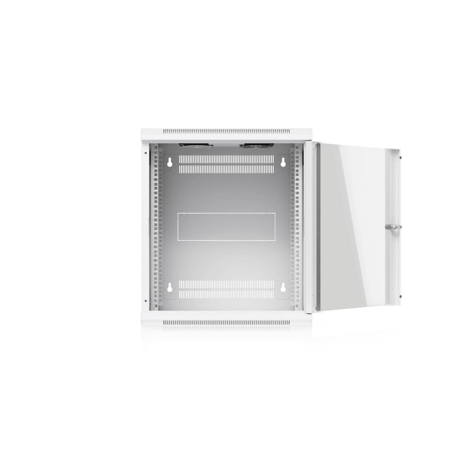 12U Rack Cabinet, 450 mm, Glass Door