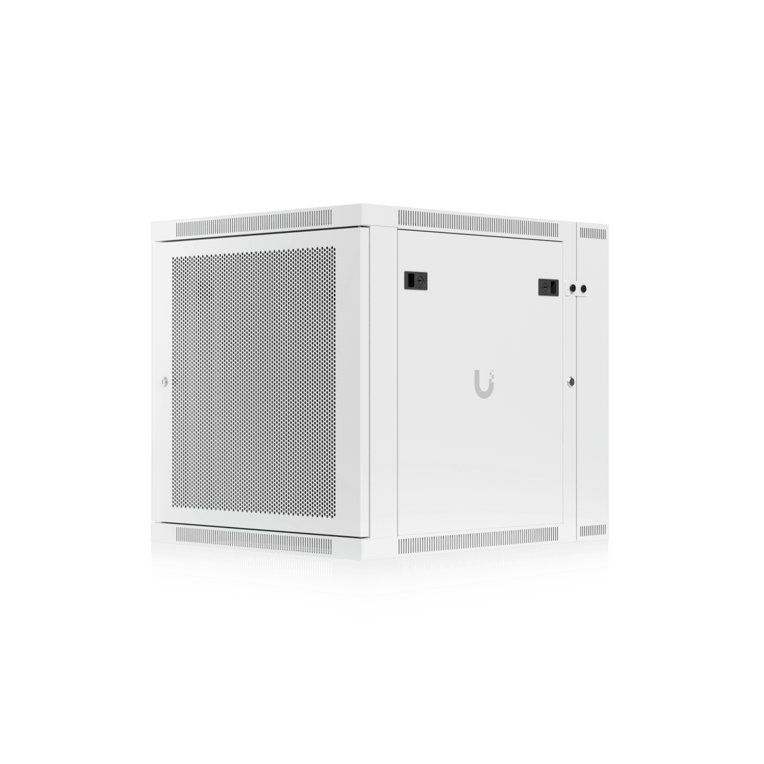 12U Rack Cabinet, Swing, Perforated Door