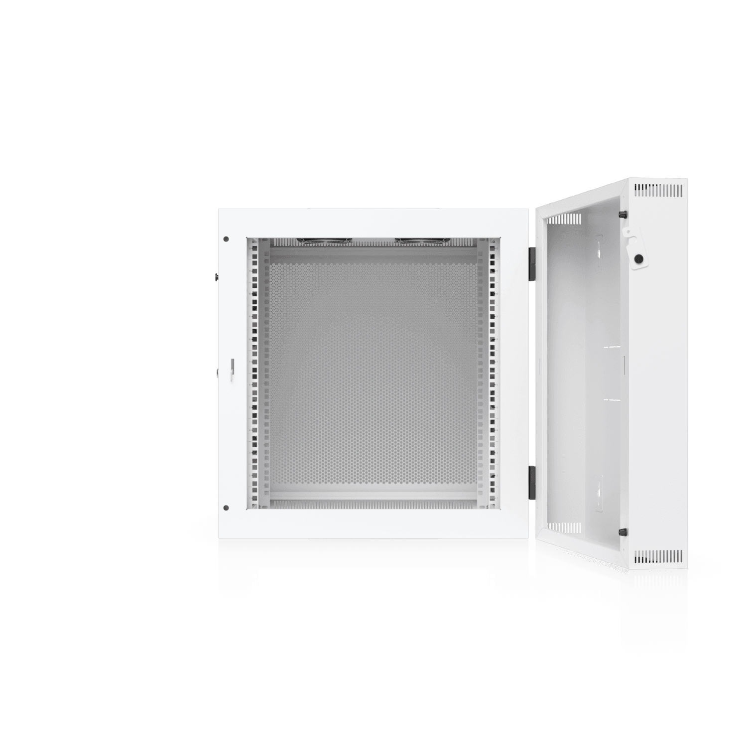 12U Rack Cabinet, Swing, Perforated Door