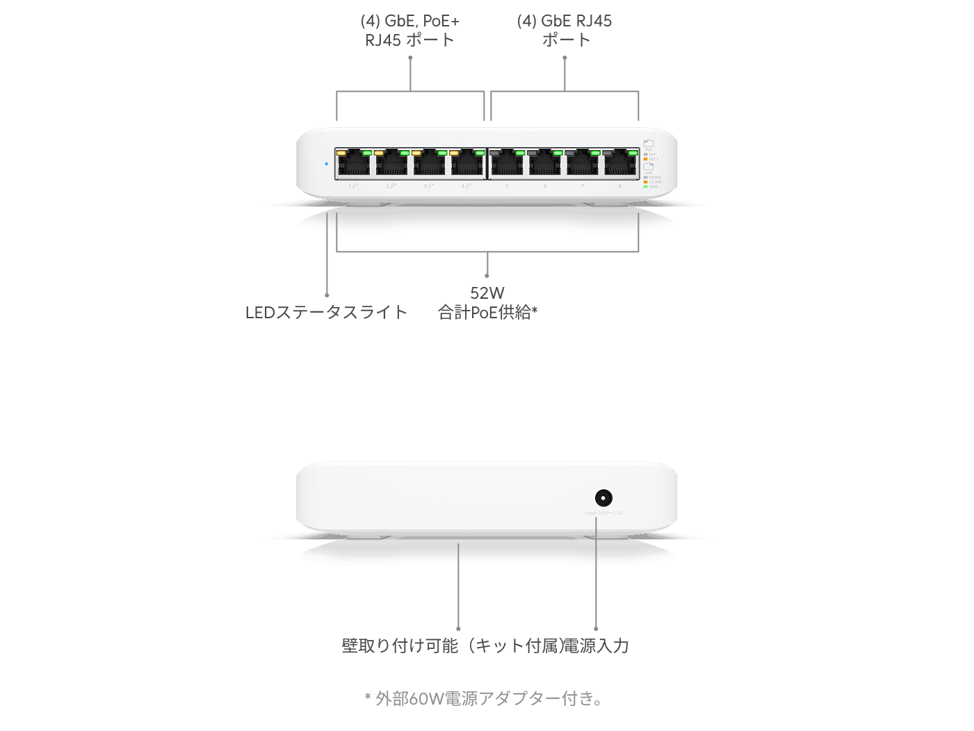 スイッチ Lite 8 PoE