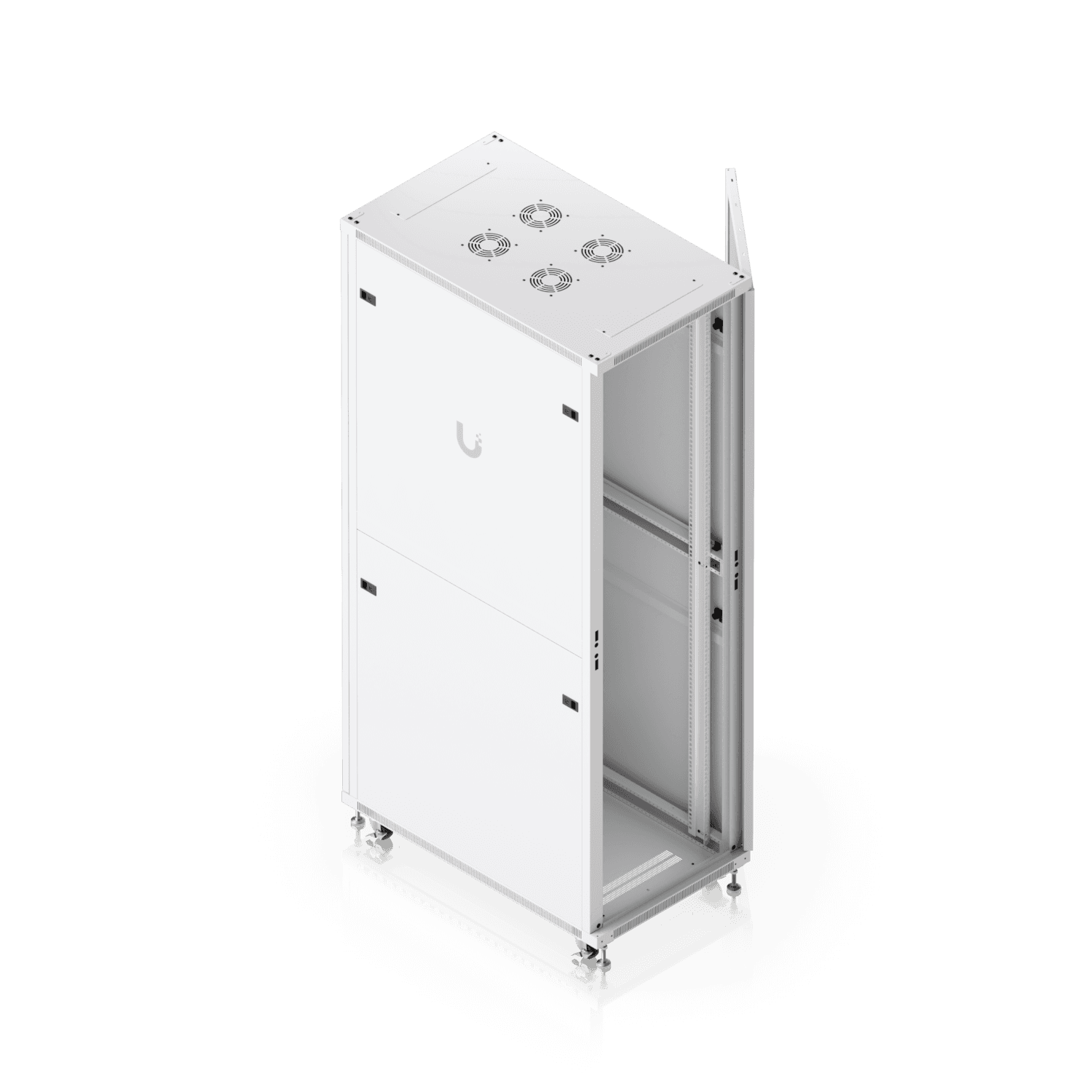 42U Rack Cabinet, 1,000 mm, Glass Door