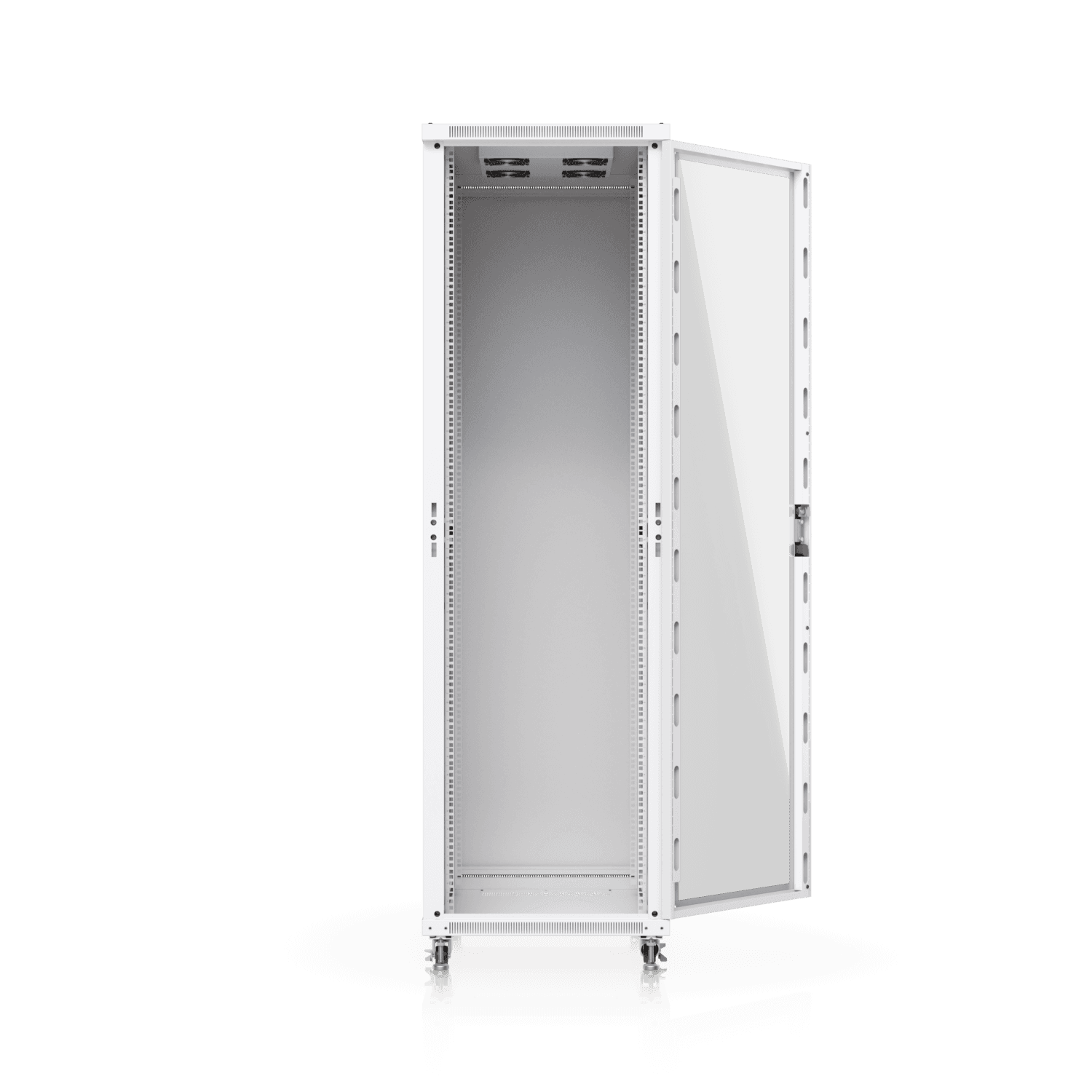 42U Rack Cabinet, 1,000 mm, Glass Door