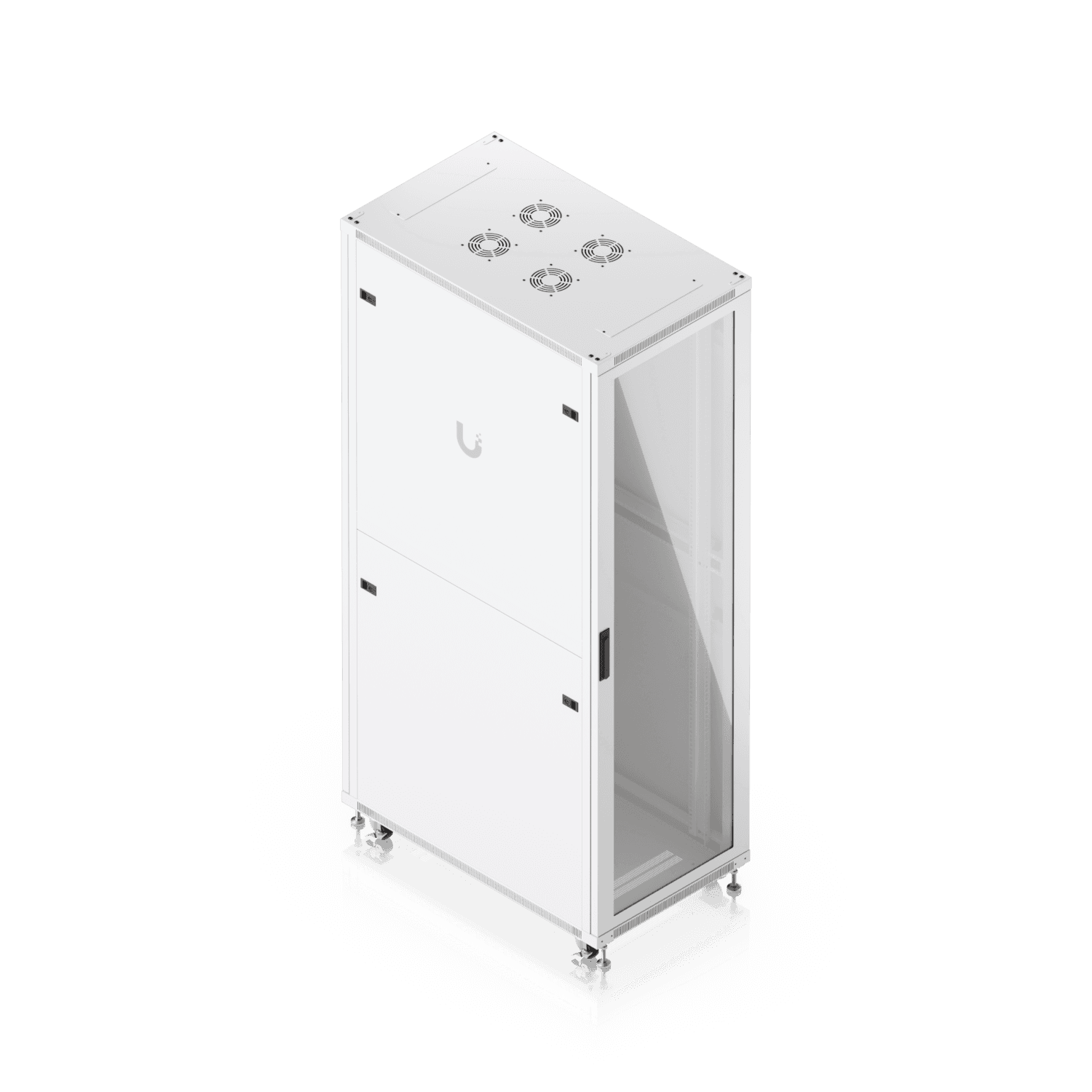 42U Rack Cabinet, 1,000 mm, Glass Door