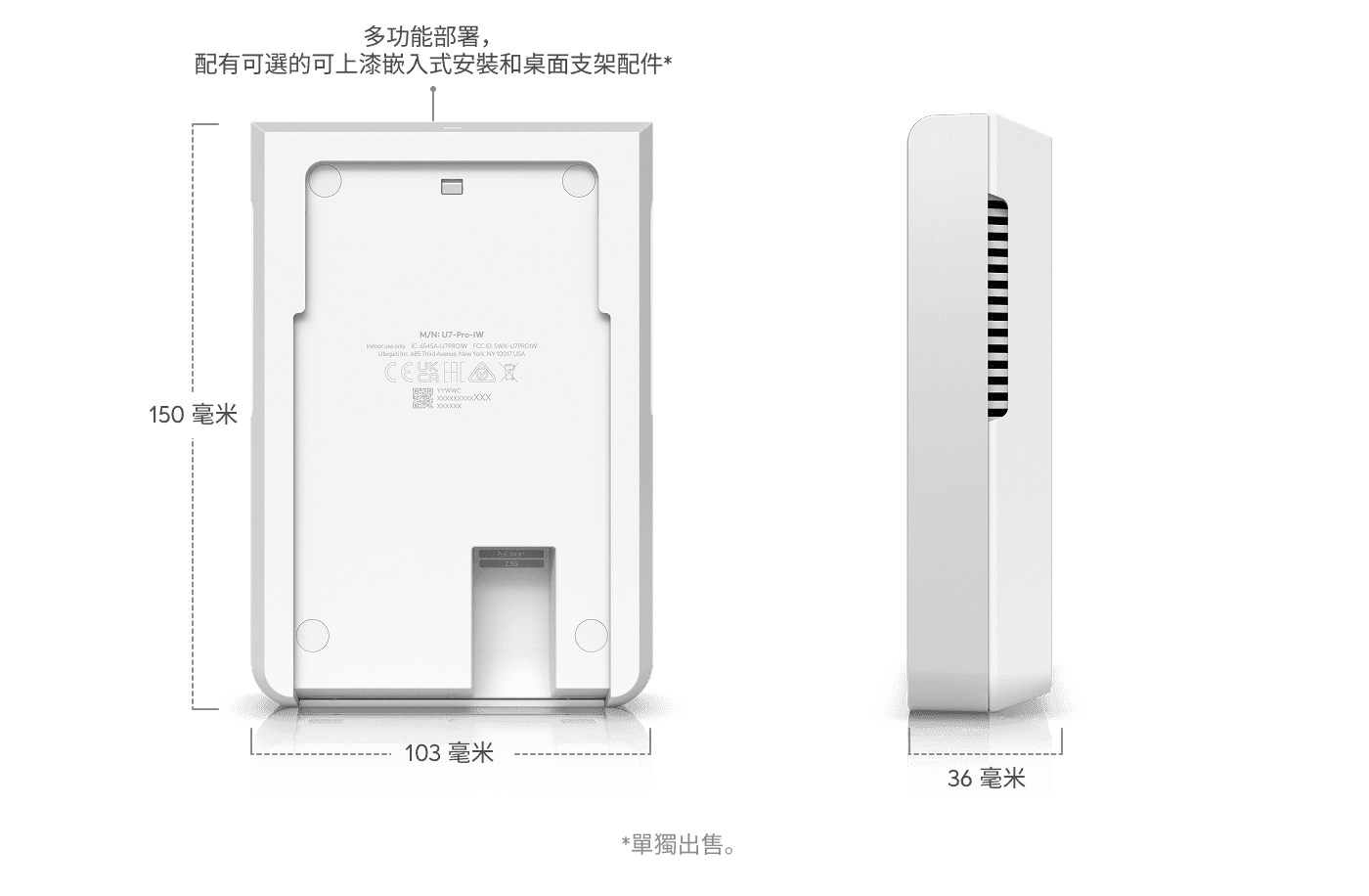 接入點 U7 Pro Wall