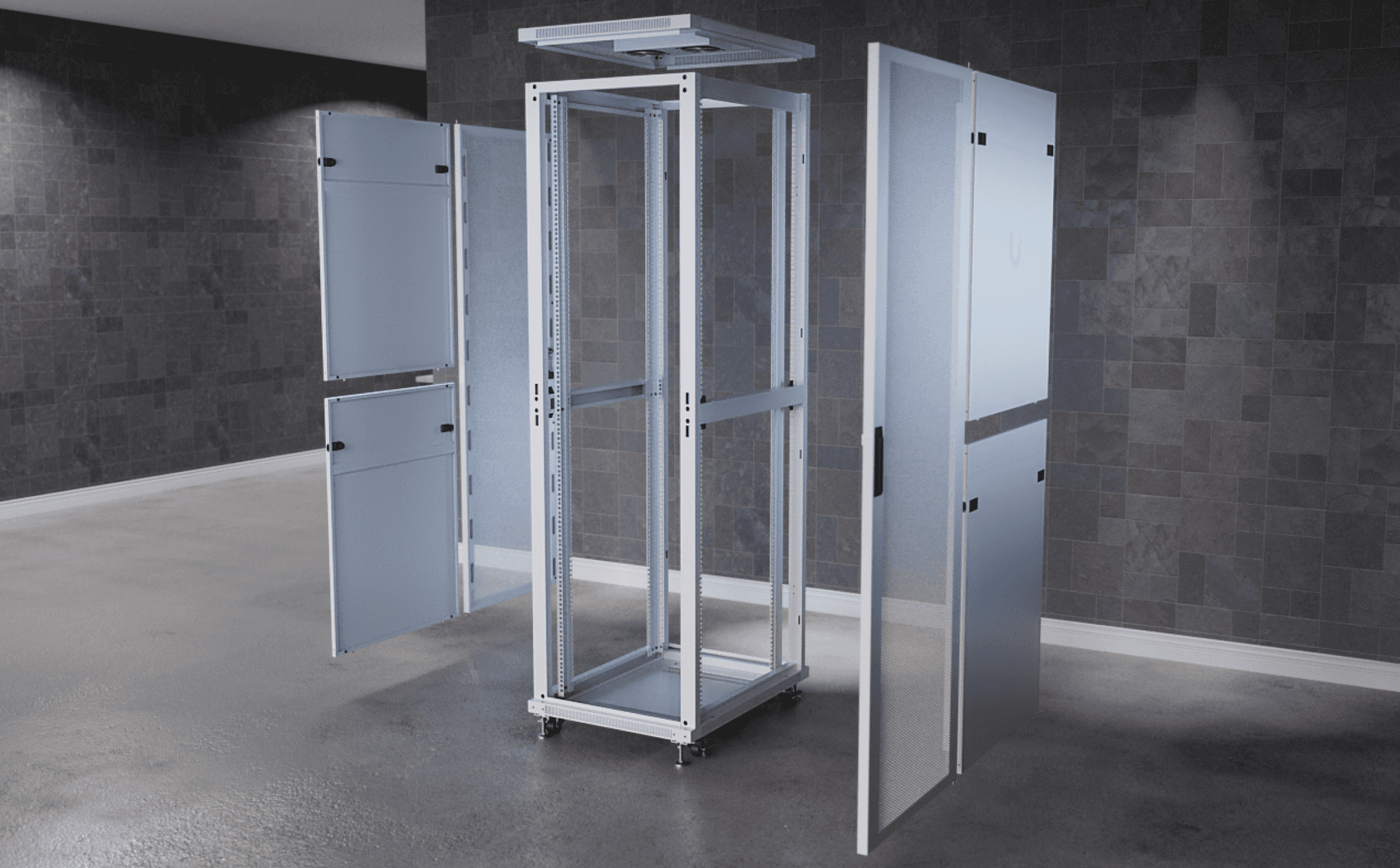 42U Rack Cabinet, 800 mm, Perforated Door