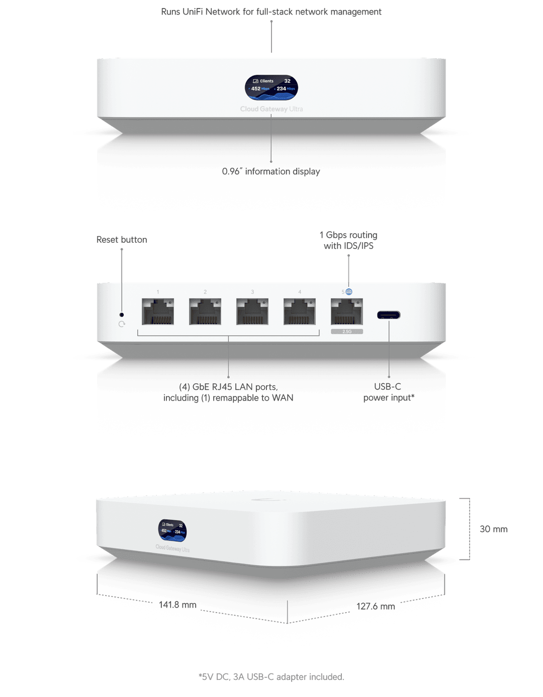 UniFi Cloud Gateway Ultra Tech Specs unifi-cloud-gateway-ultra-tech-specs