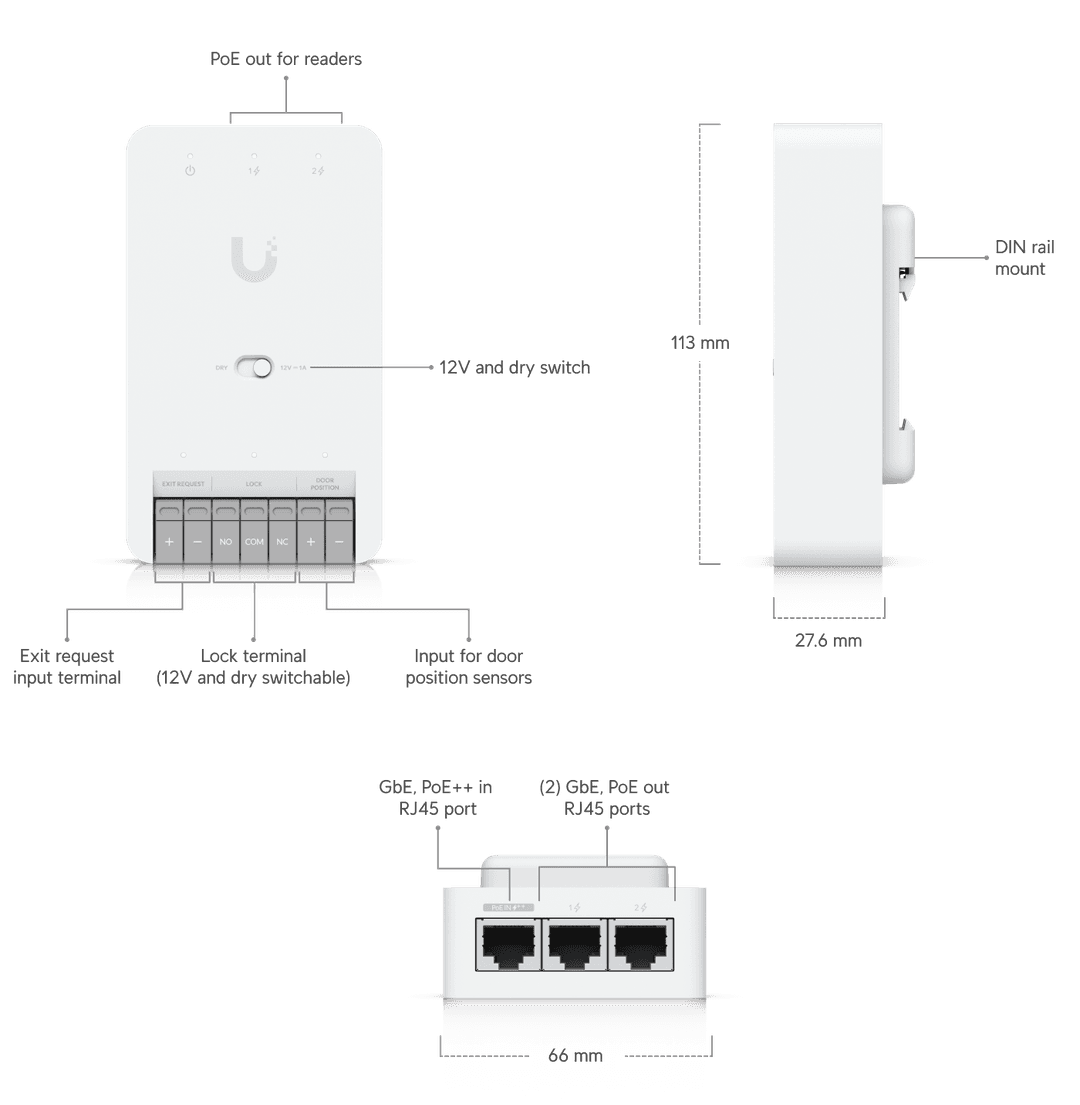 UniFi Door Hub Mini - Tech Specs