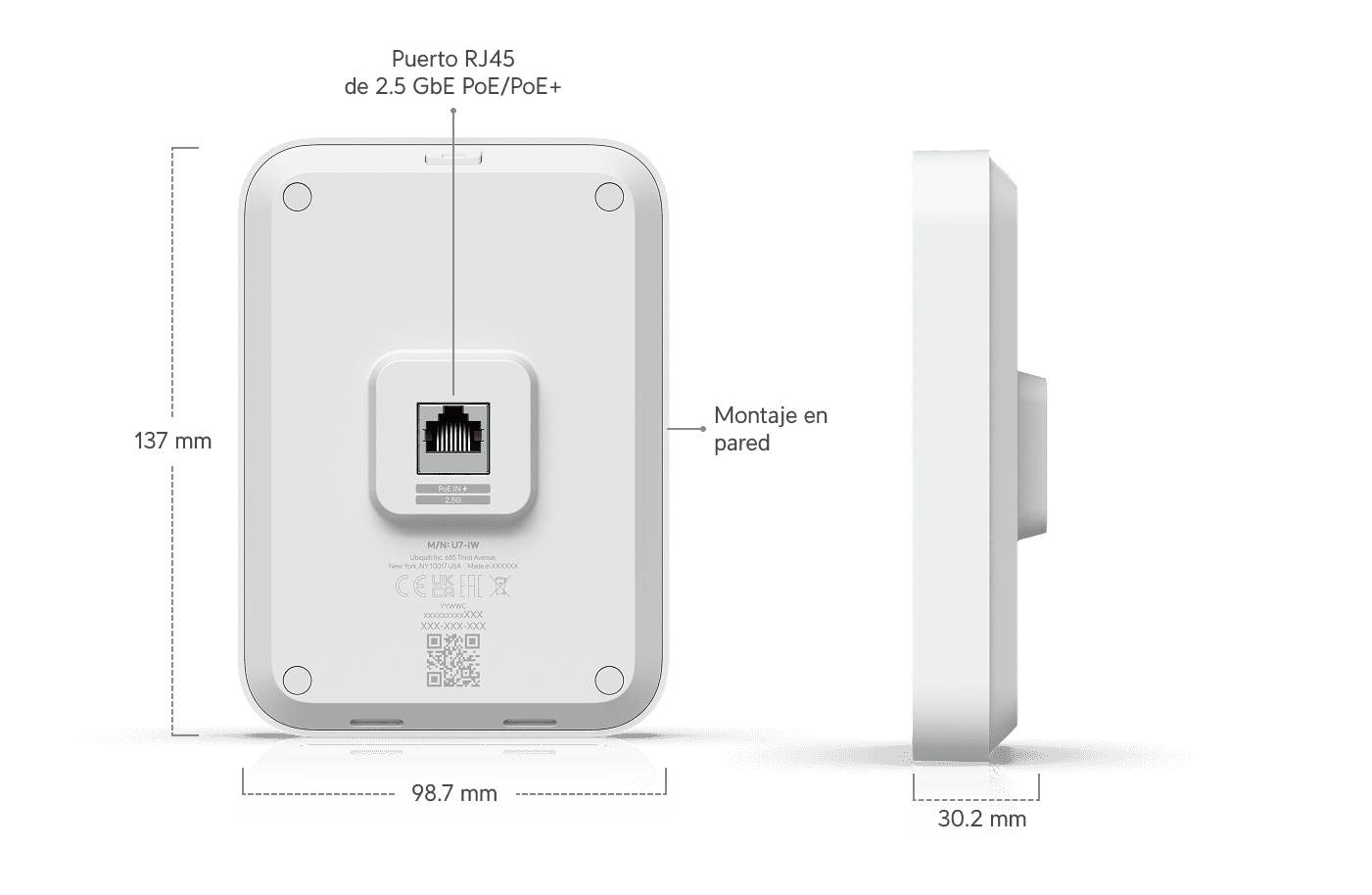 Punto de Acceso U7 In-Wall