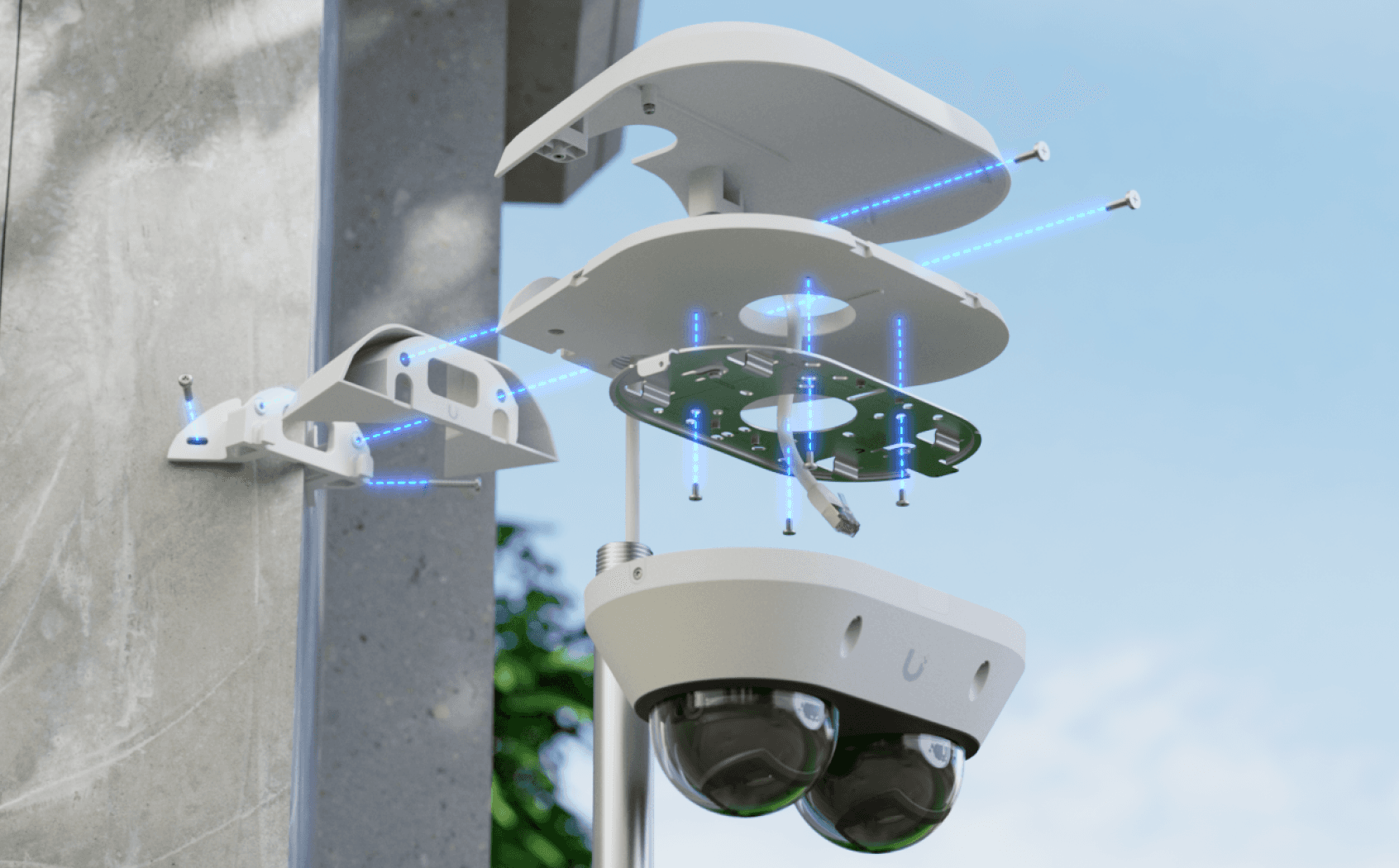 AI Multi Sensor 2 Camera Arm Mount