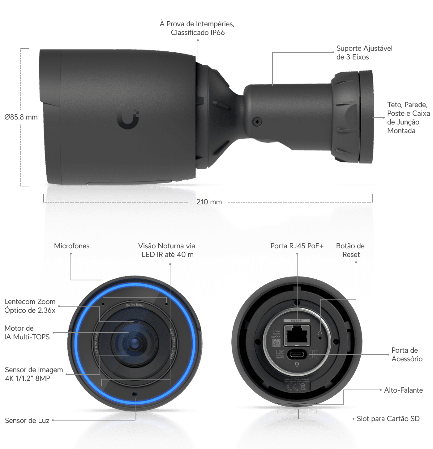 Câmera G6 Pro Bullet