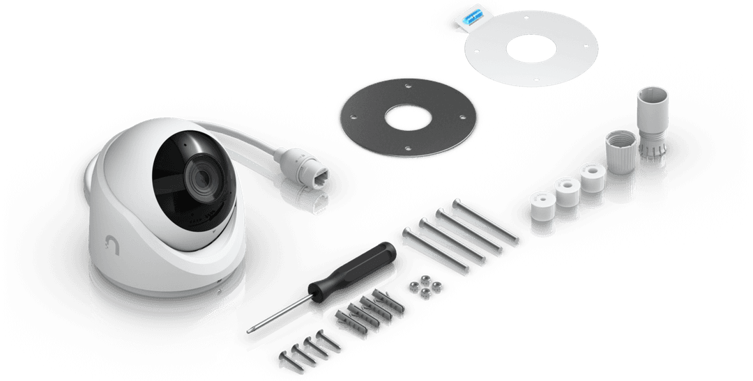 UniFi G6 Turret Beyaz Kutu İçeriği