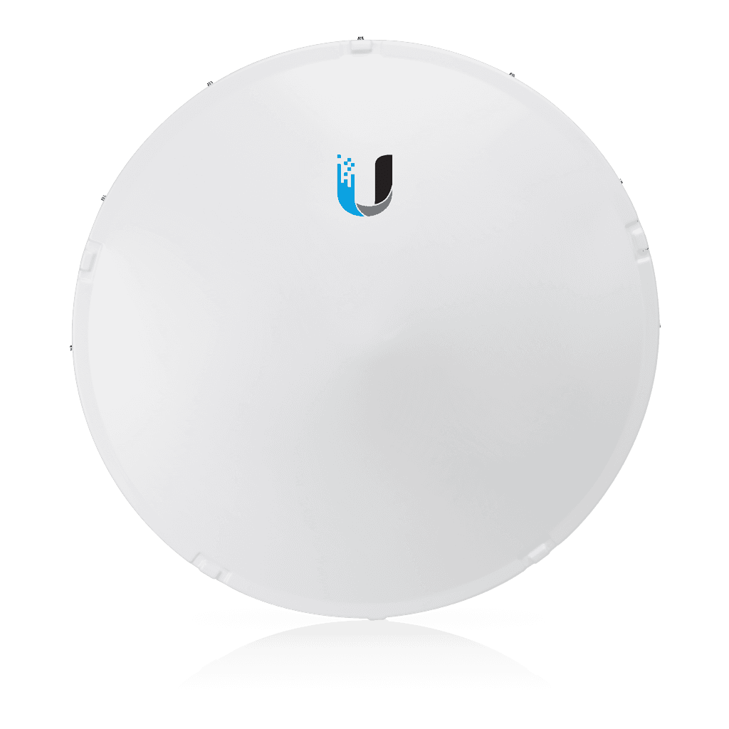 airFiber 11 GHz低频回程无线电与碟形天线