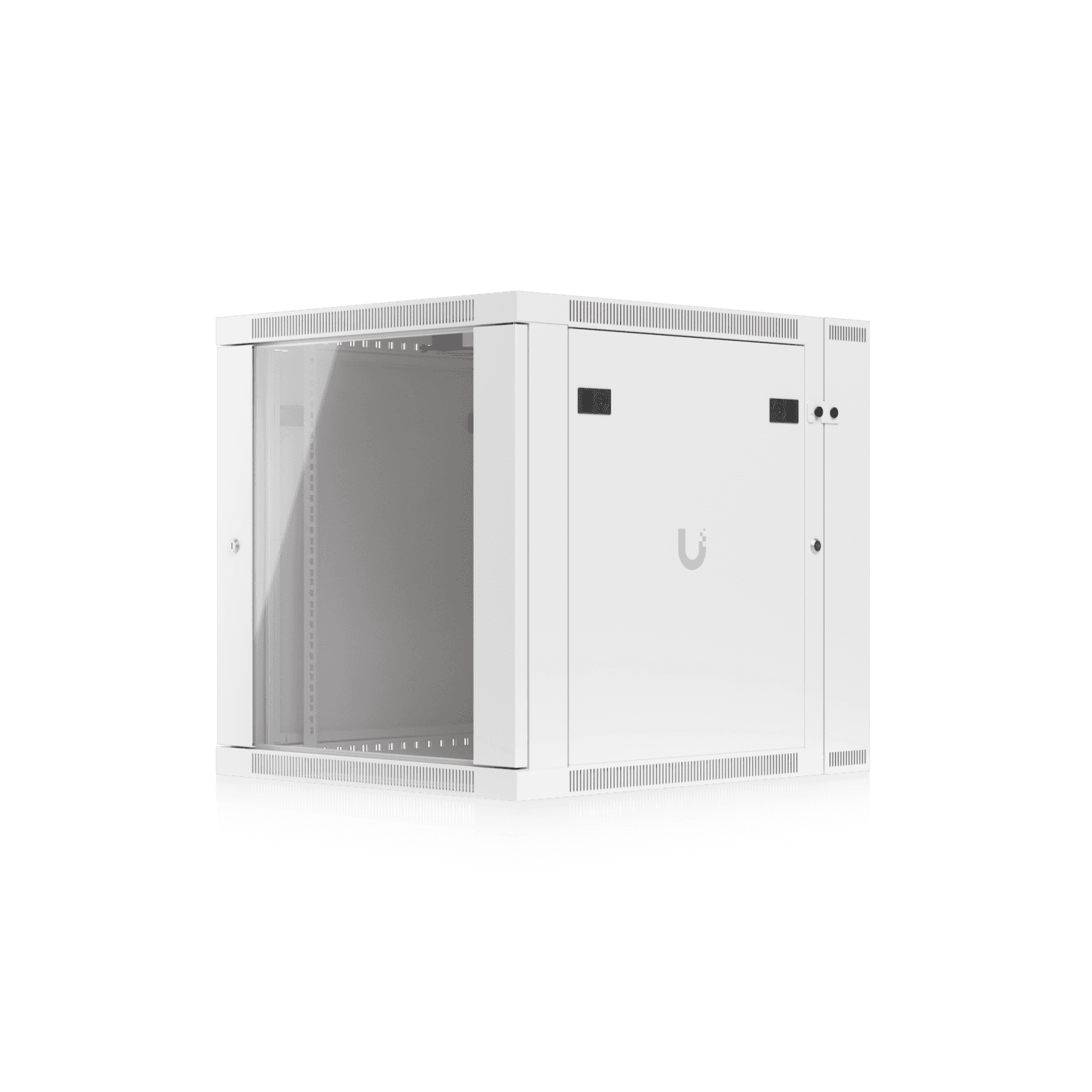 12U Rack Cabinet, Swing, Glass Door