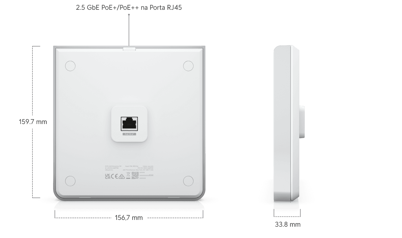 Ponto de Acesso U6 Enterprise In-Wall