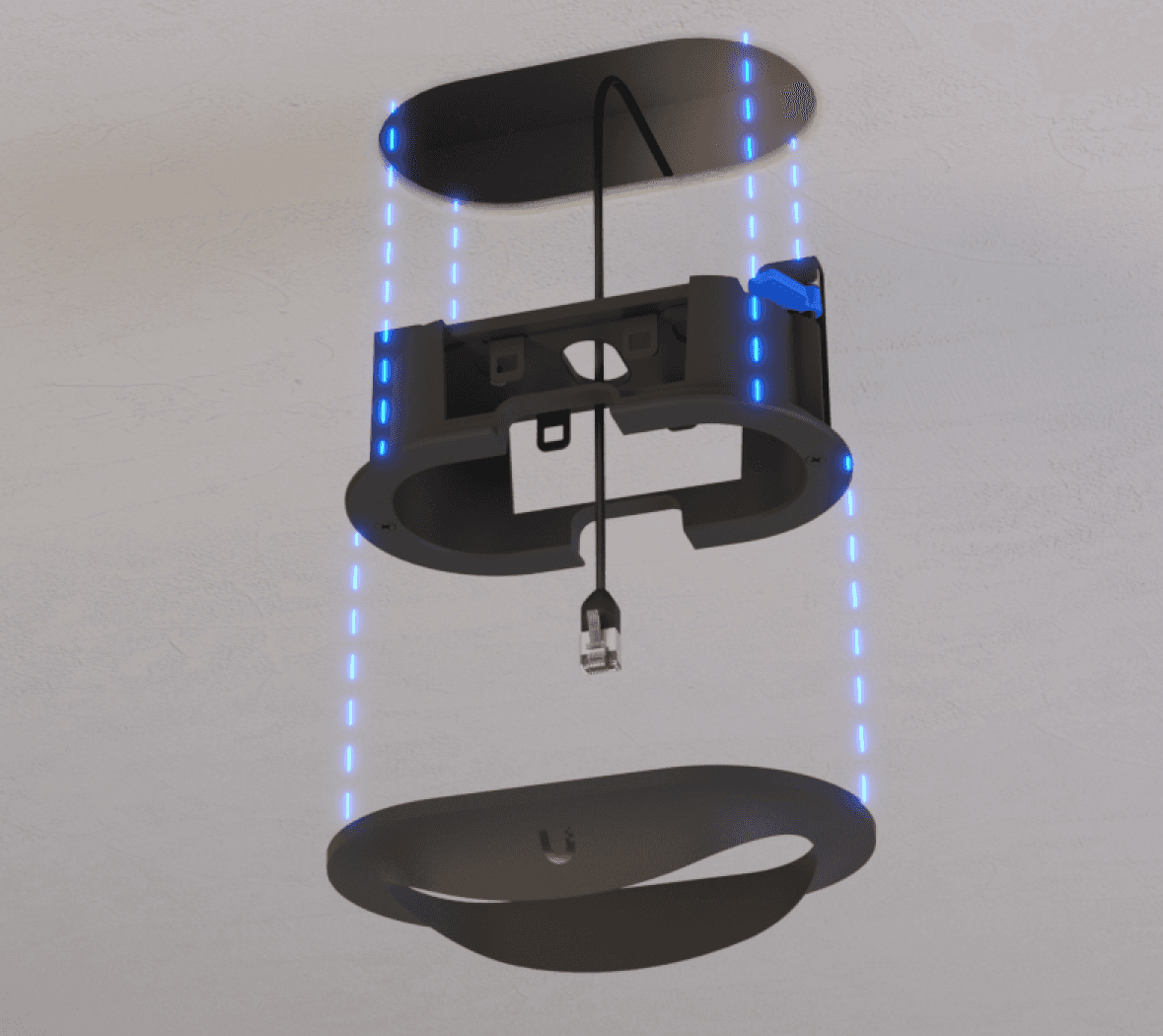 Ubiquiti G6 180 Camera Flush Mount zwart