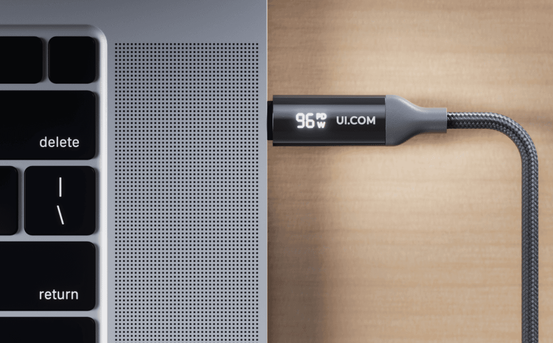 带充电显示的USB-C电缆