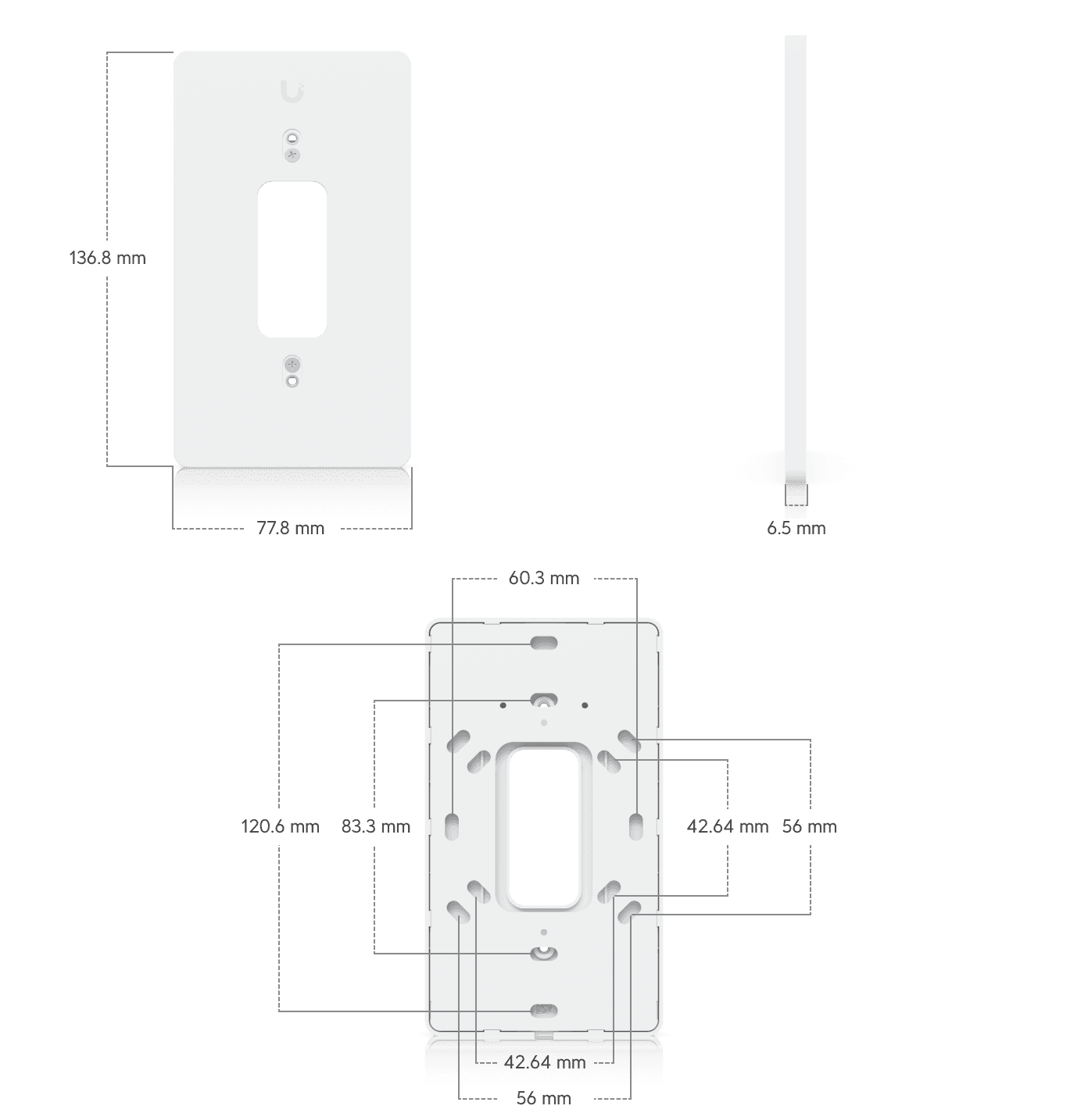 Doorbell Lite Gang Box Mounting Plate