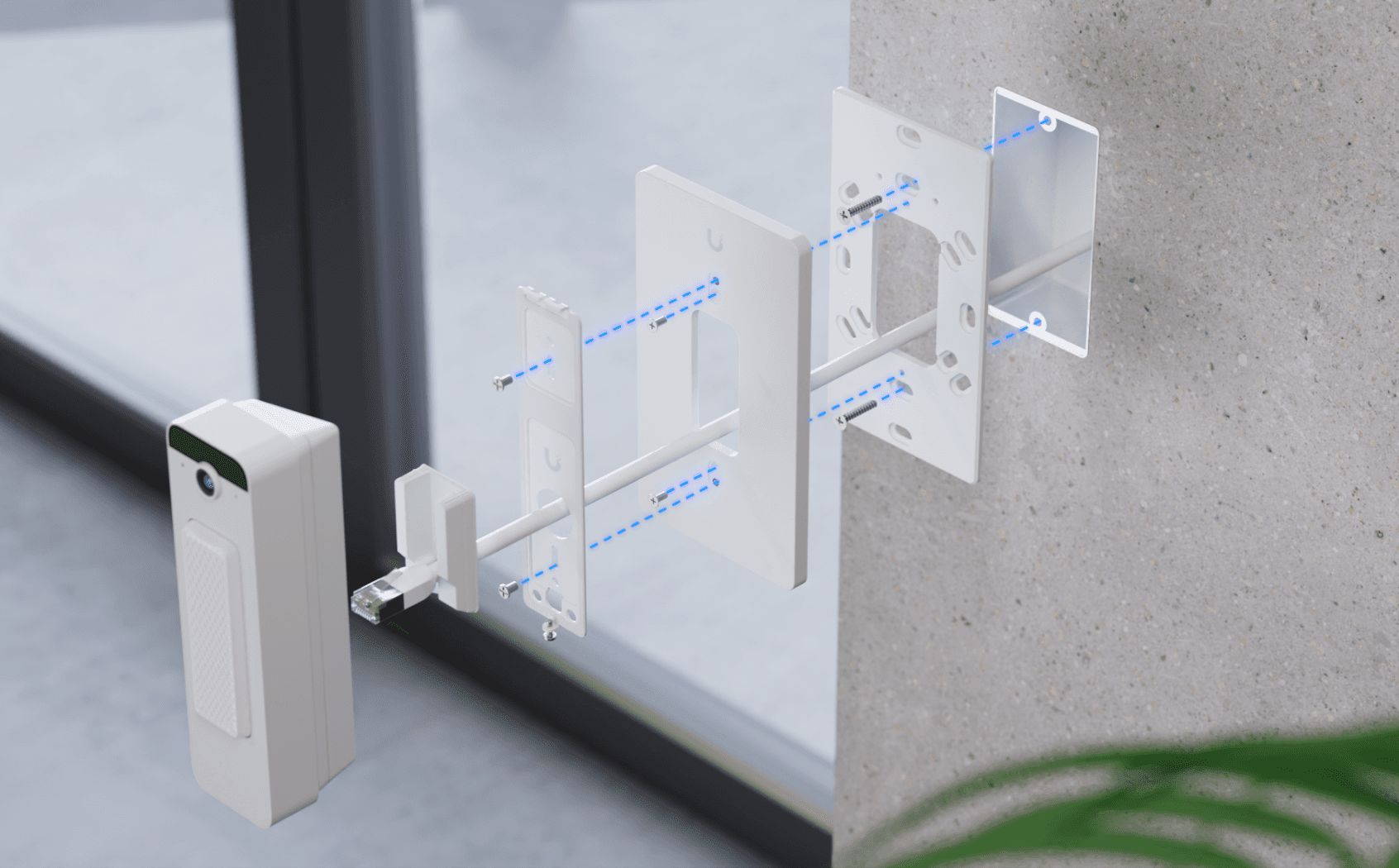 Doorbell Lite Gang Box Mounting Plate