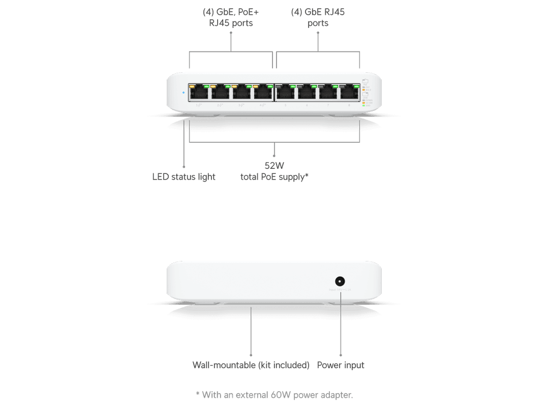 UniFi Lite 8 PoE - Tech Specs