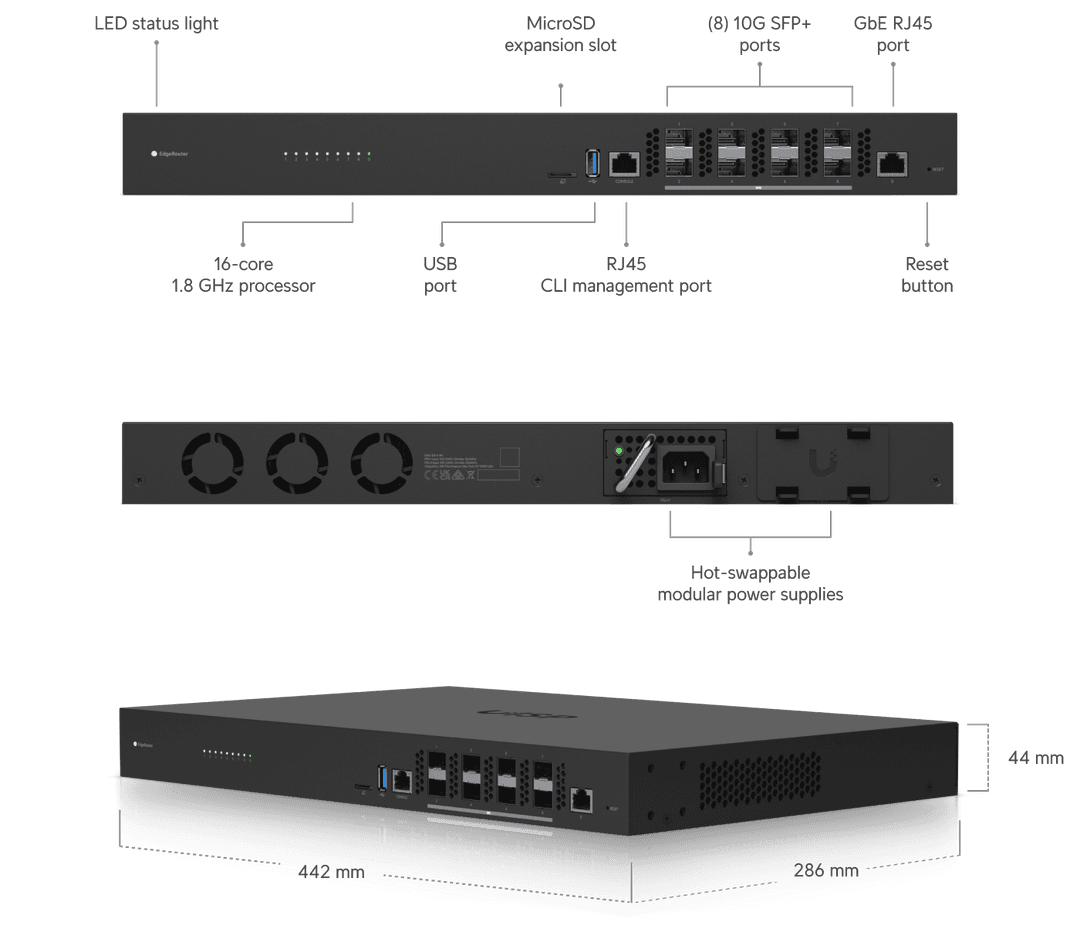 Infini Router EdgeRouter Infinity - Ubiquiti Store