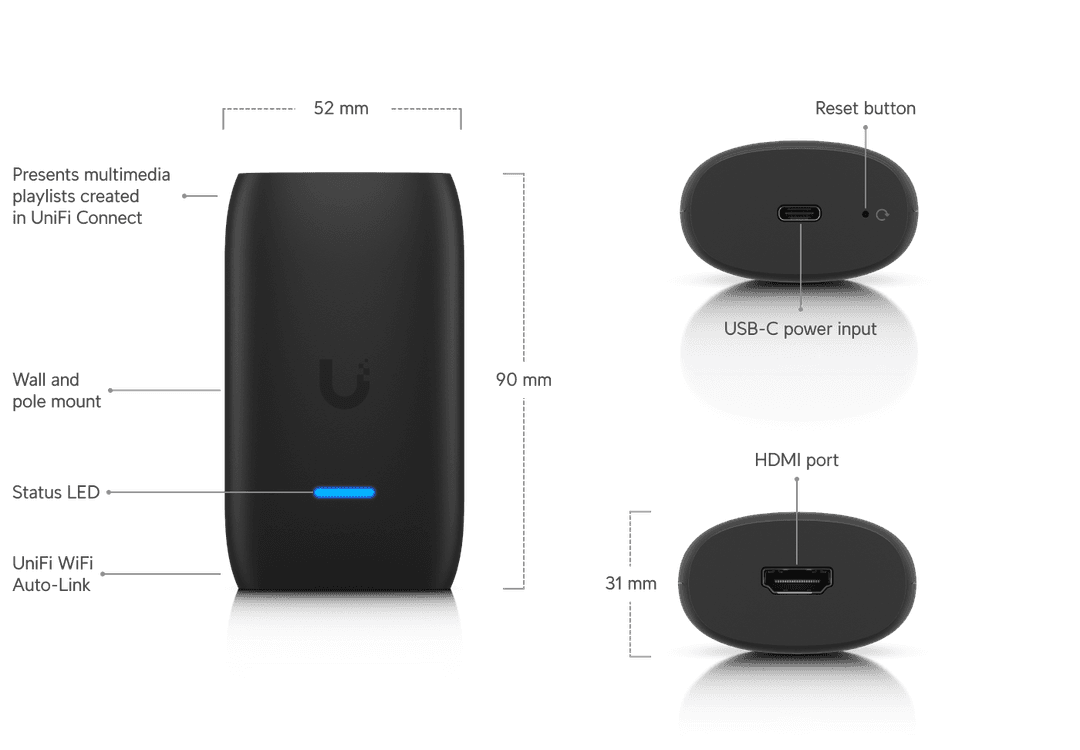 UniFi Display Cast Lite Tech Specs unifi-display-cast-lite-tech-specs