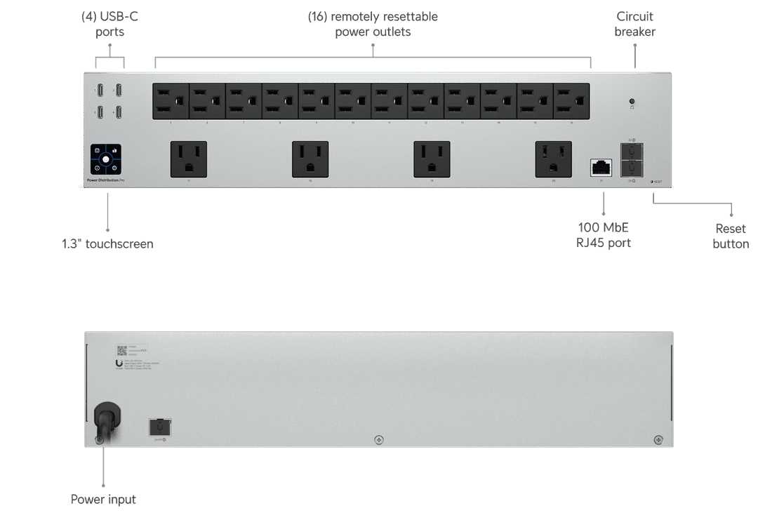 UniFi Power Distribution Pro - Tech Specs UniFi Power Distribution Pro - Tech Specs